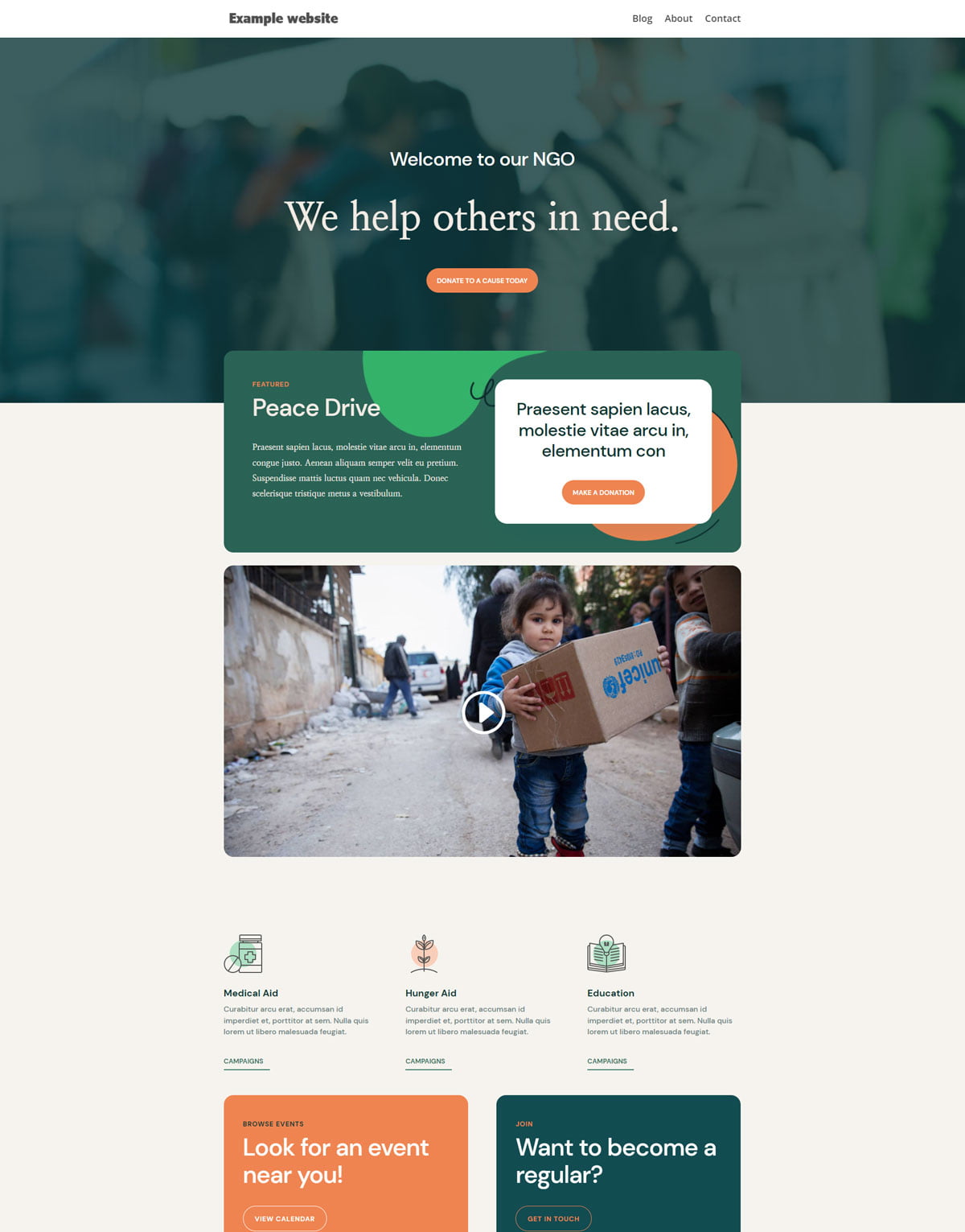 design of NGO-website-example