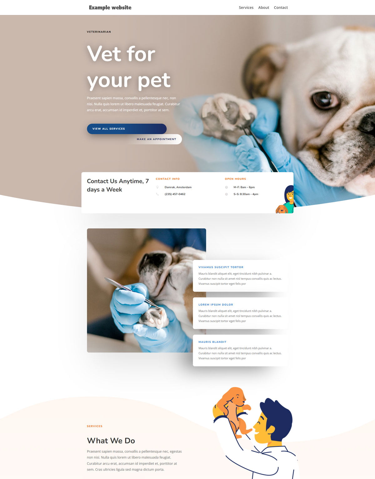 design of vet-website-example